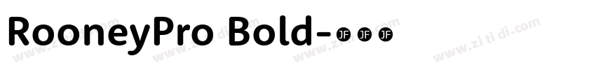 RooneyPro Bold字体转换
